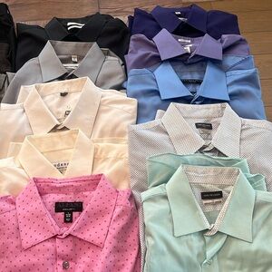 Selling men’s dress clothes: 10 shirts, 5 pants, 2 suits.